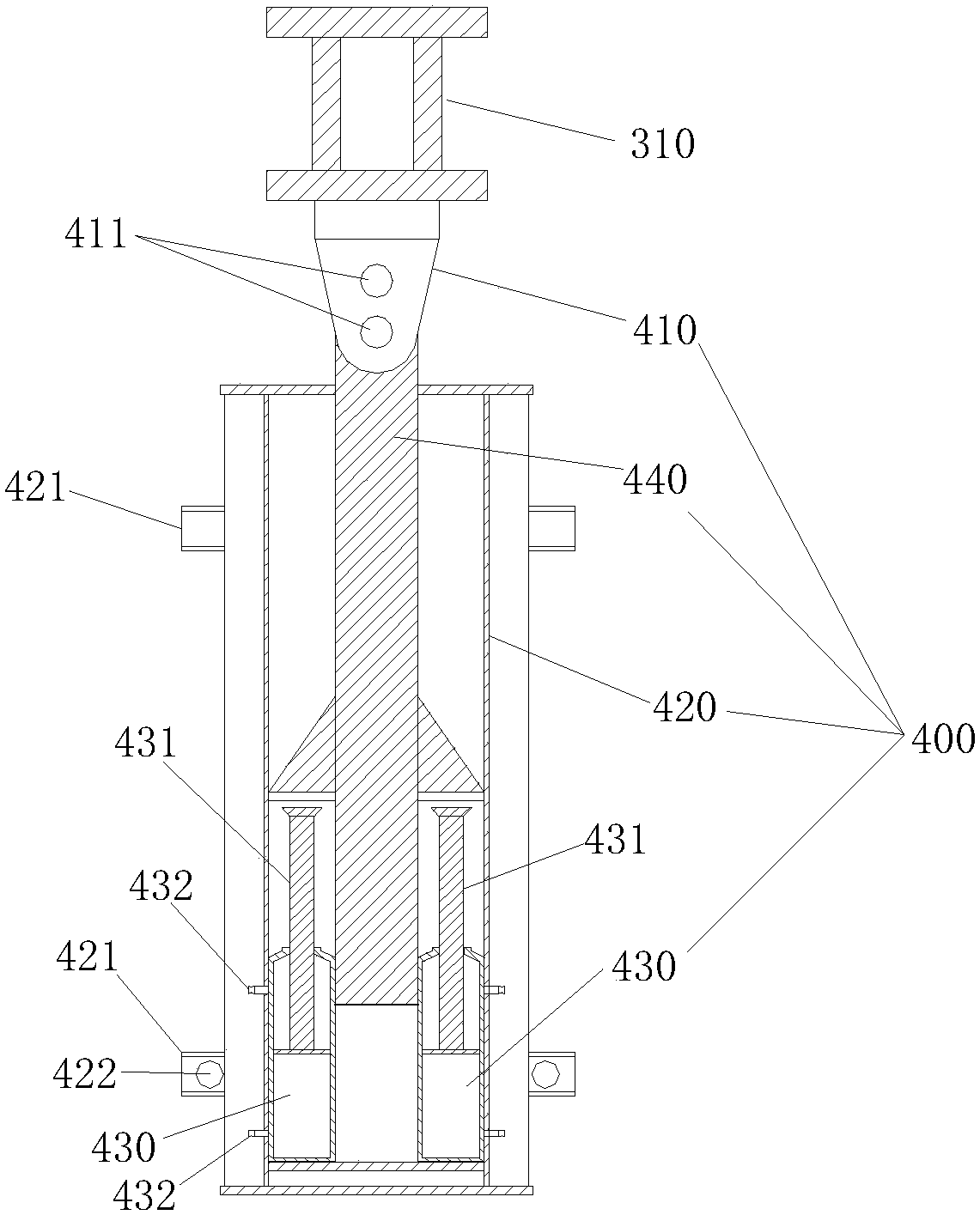 Hydraulic climbing formwork climbing attitude adjusting device, hydraulic climbing formwork and attitude adjusting method