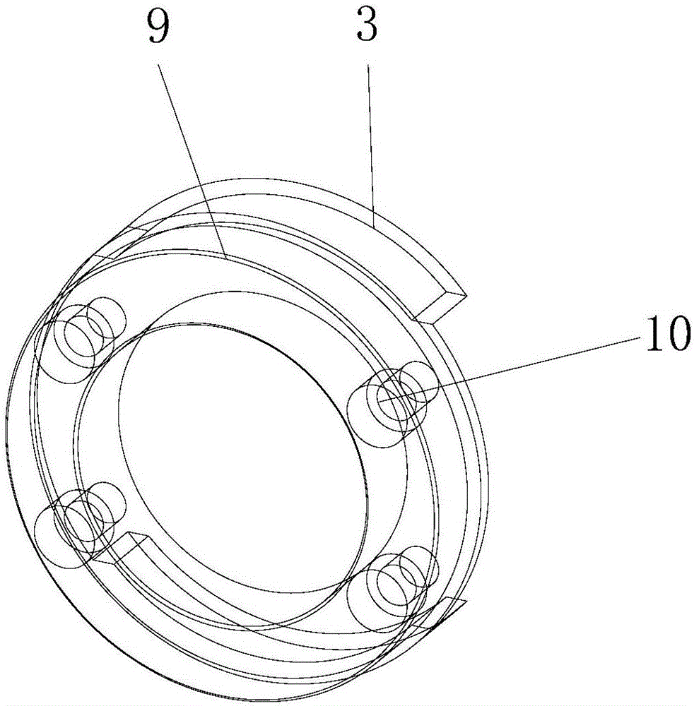 Spiral nut for manufacturing luggage