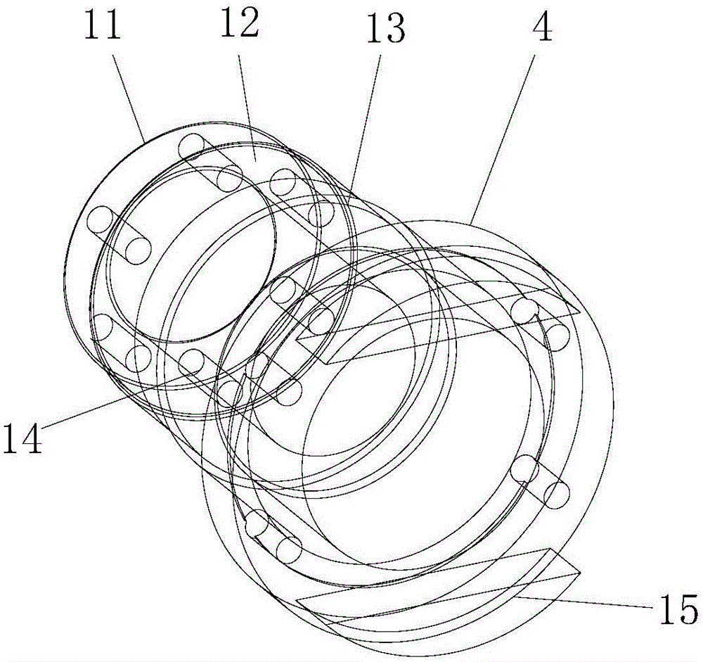 Spiral nut for manufacturing luggage