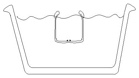 Glasses capable of floating upward automatically after falling into water and manufacturing method thereof