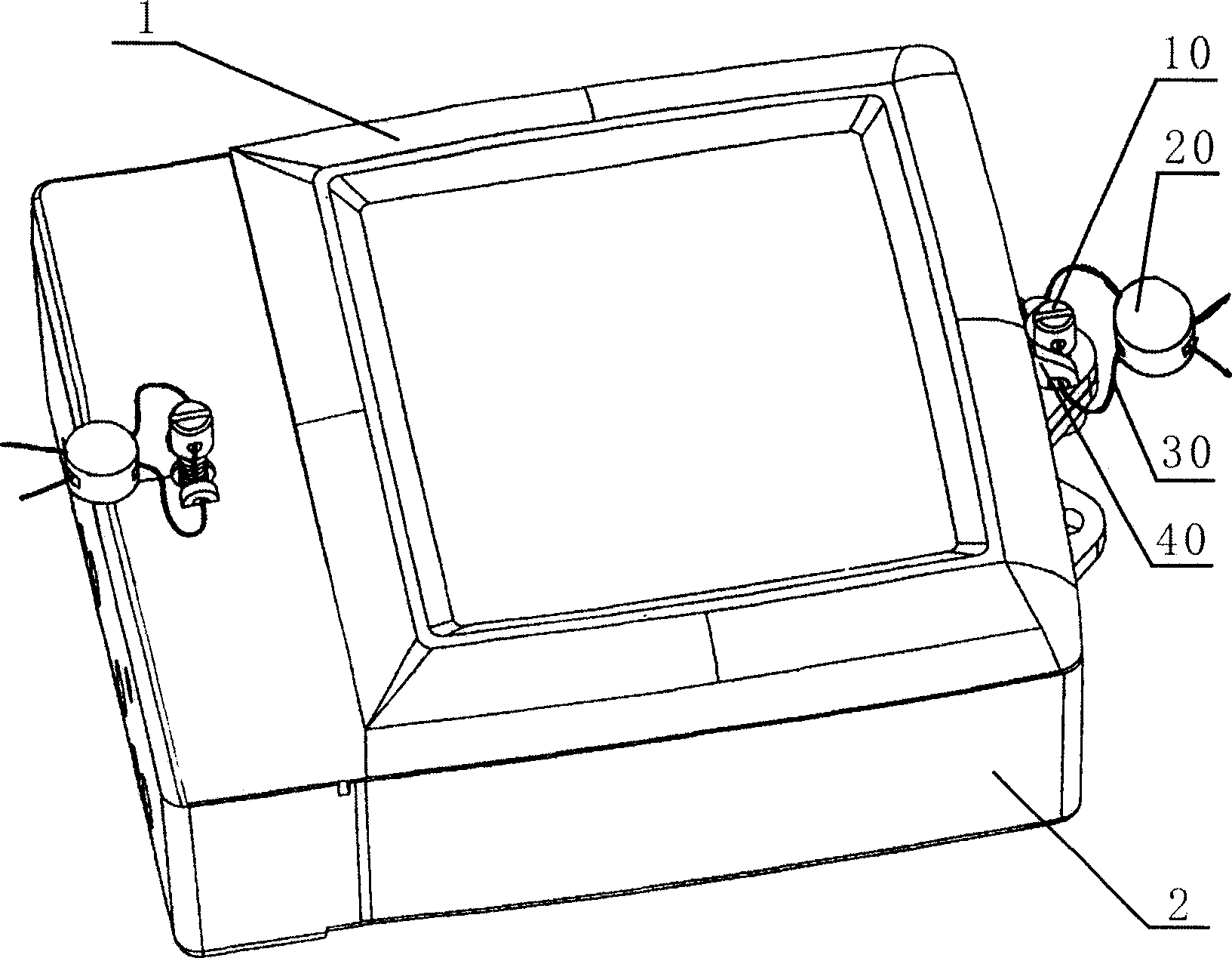 Lead sealing structure of ammeter