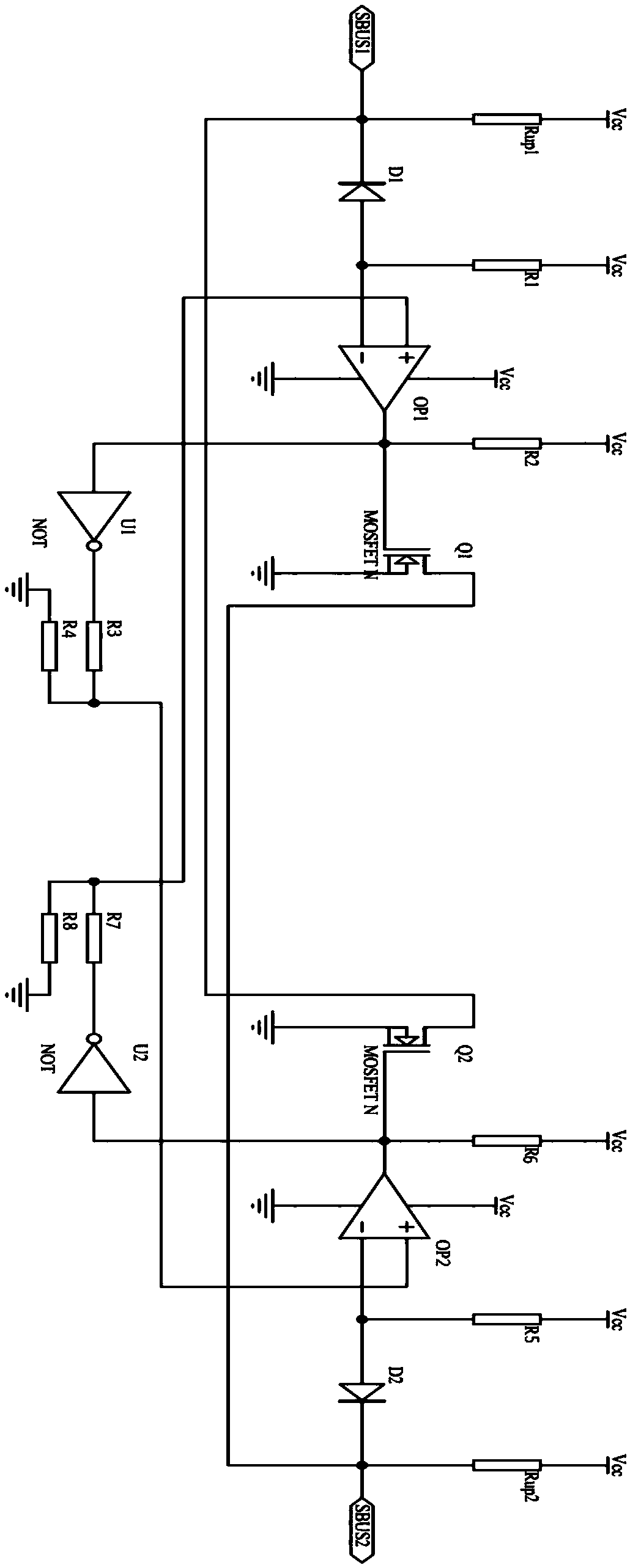 One-bus communication signal enhancement circuit