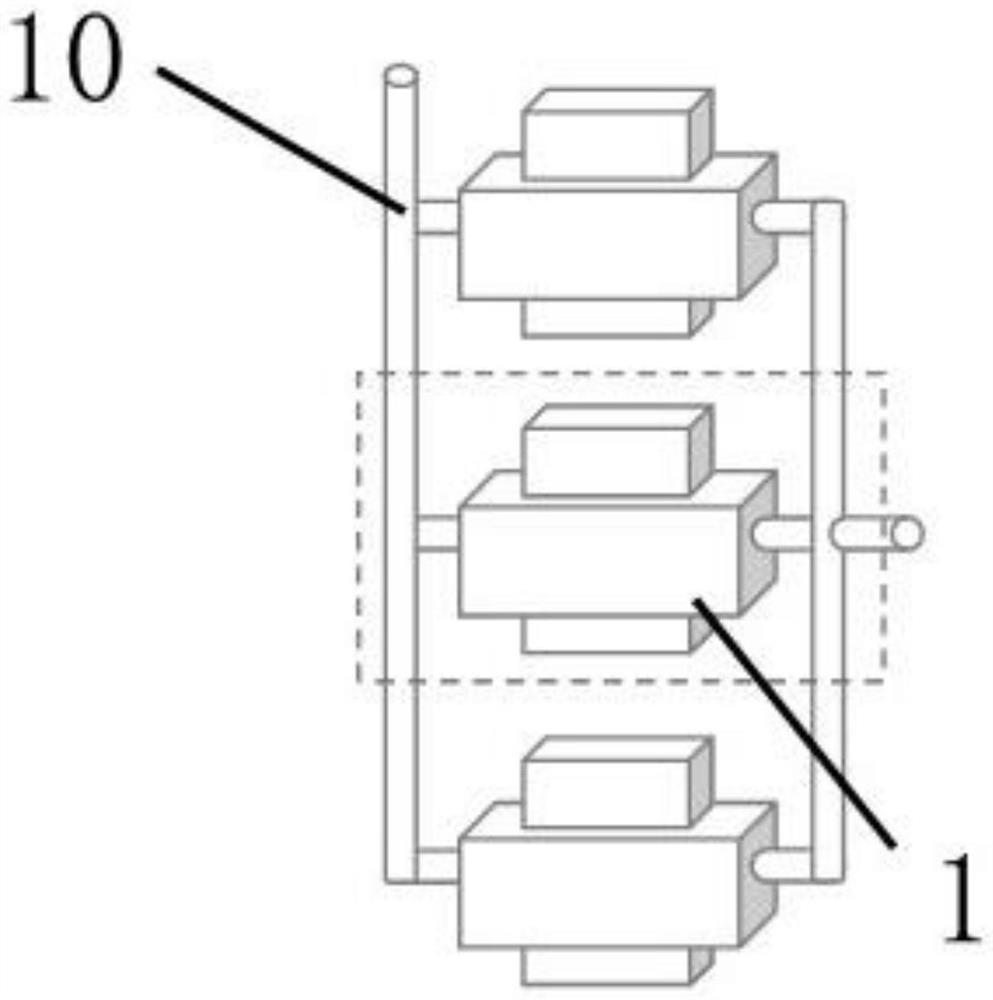 A kind of on-line circulation dialysis device and method for gas bag hydraulic oil in steelmaking production