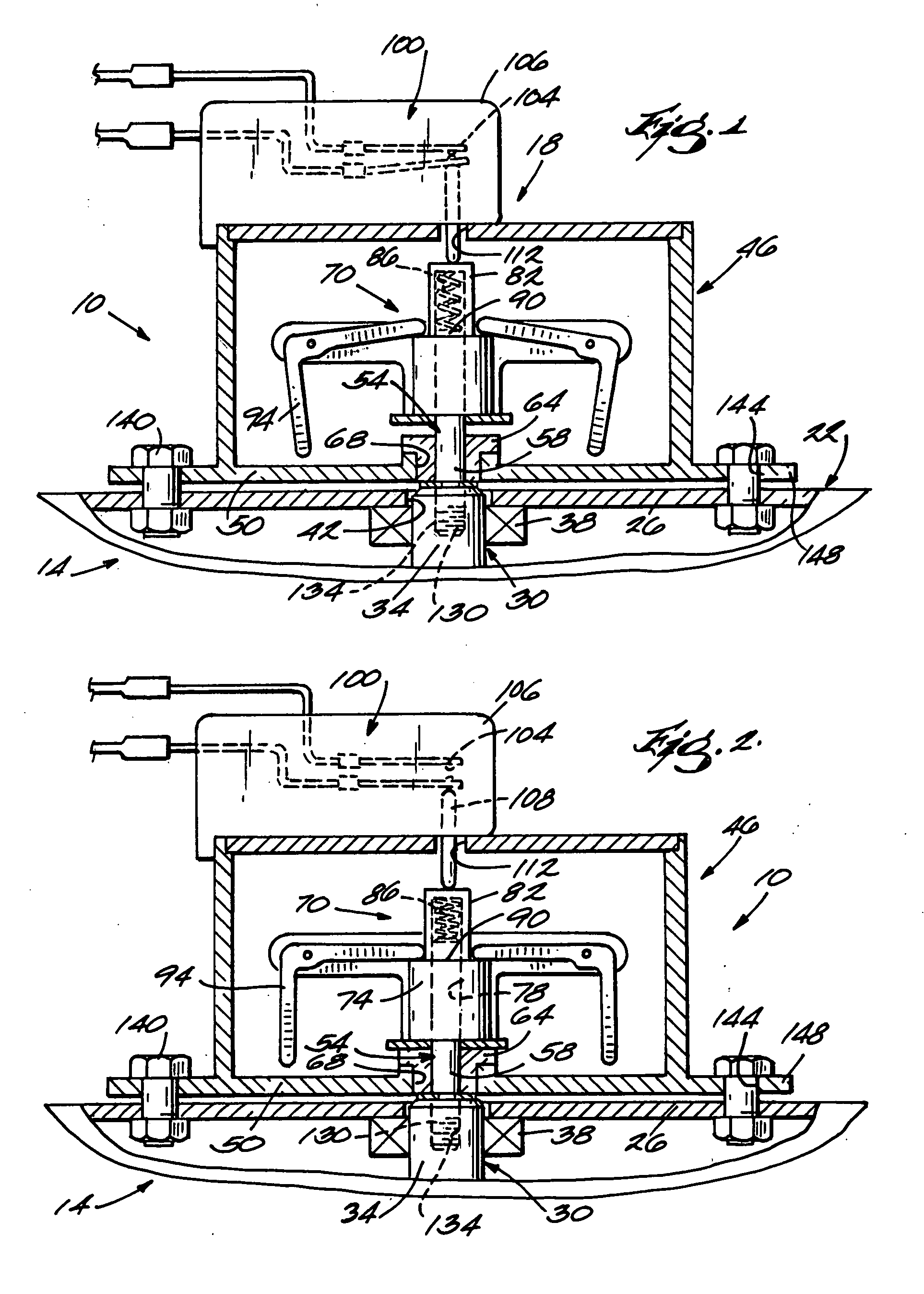 Electric motor assembly with a module attached to a motor housing