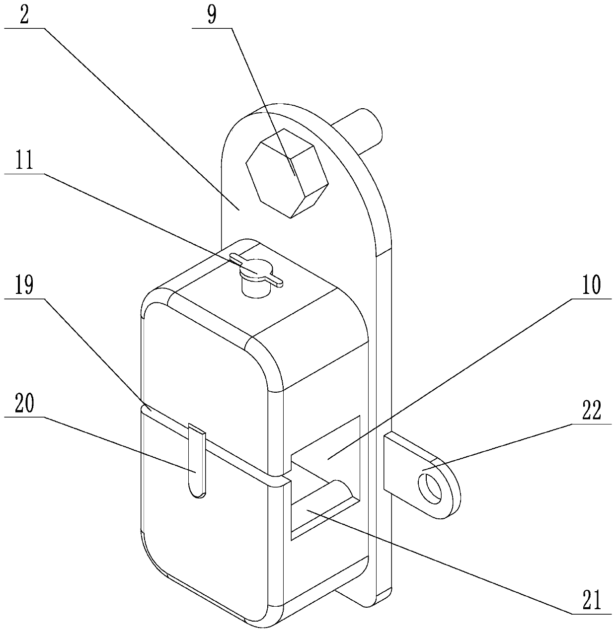 A network optical fiber fixing device