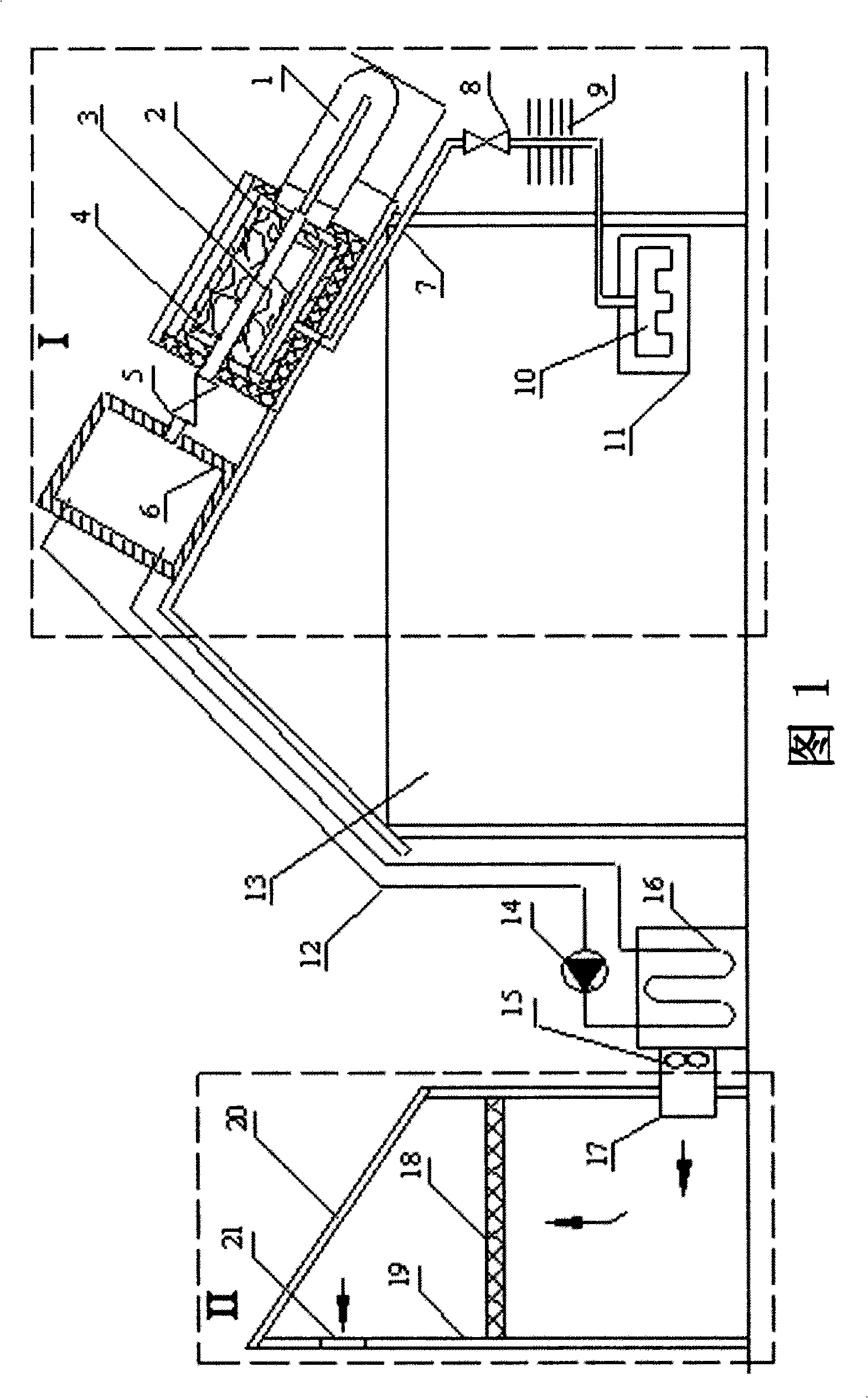 Solar complex energy device for refrigerated storage and desiccation of agricultural products