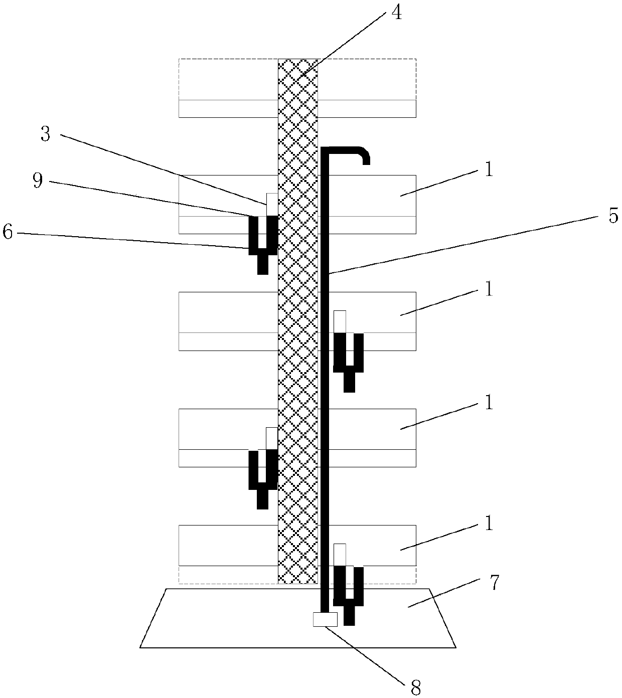 Water circulation system of planting machine