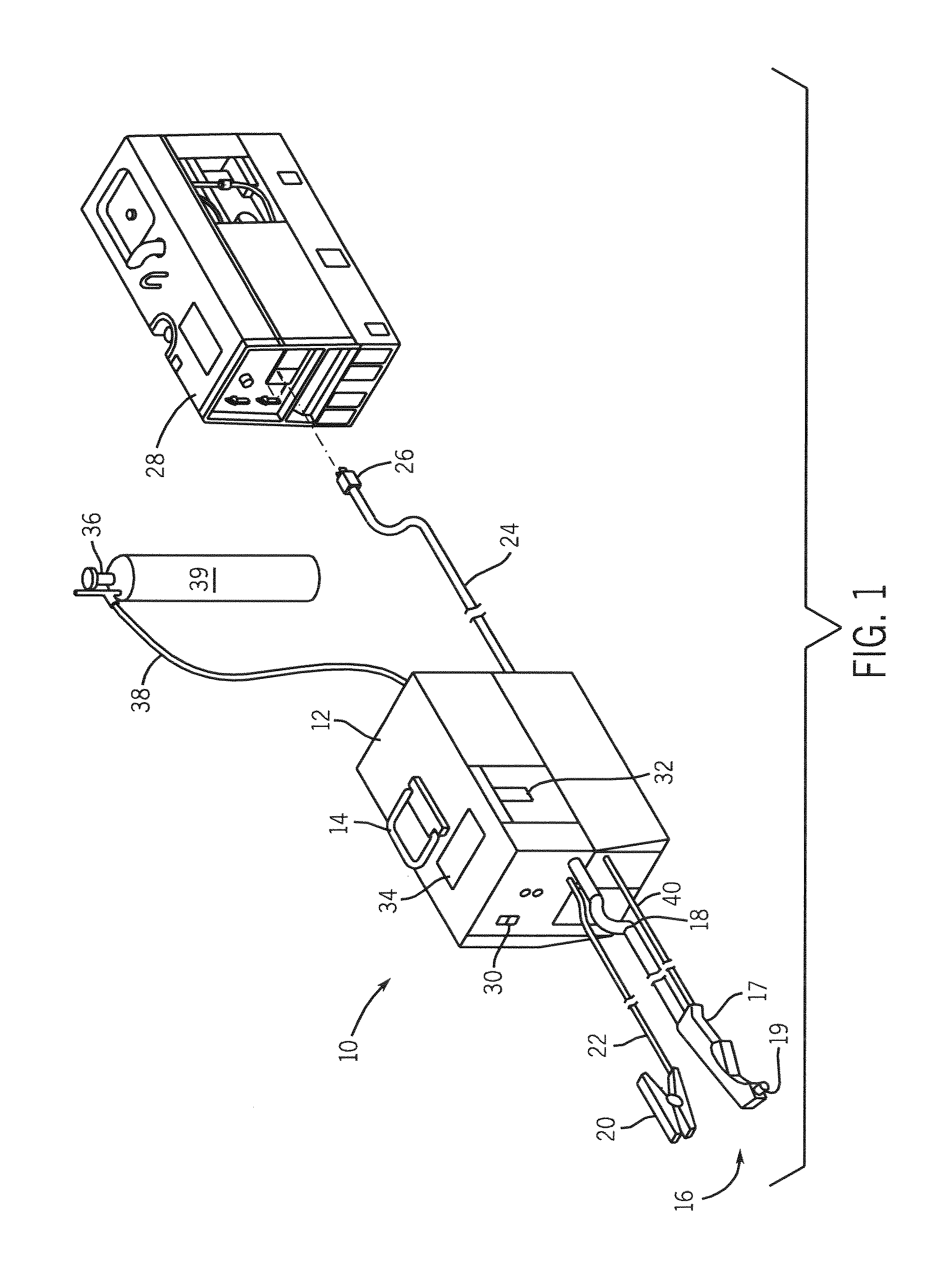 Plasma-cutting torch with integrated high frequency starter