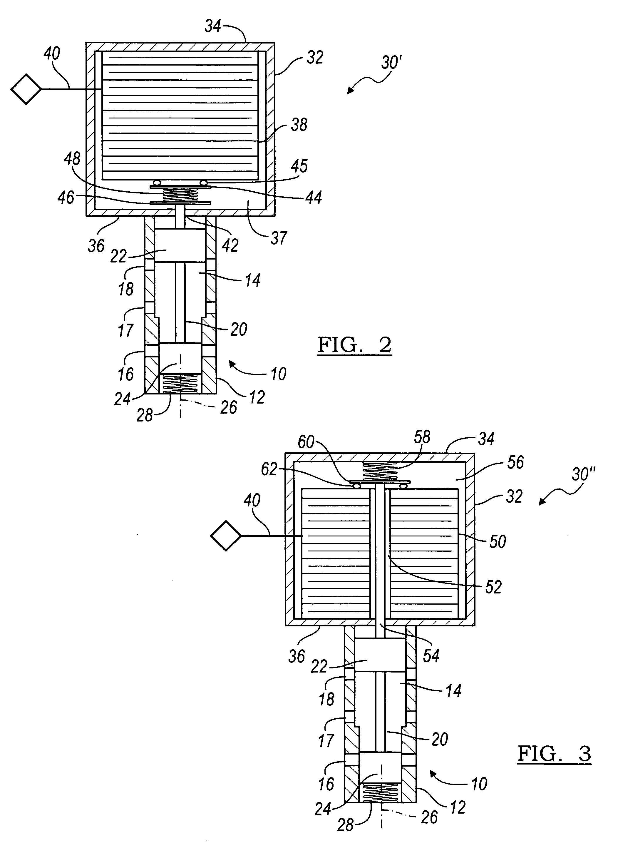 Hydraulic valve actuated by piezoelectric effect