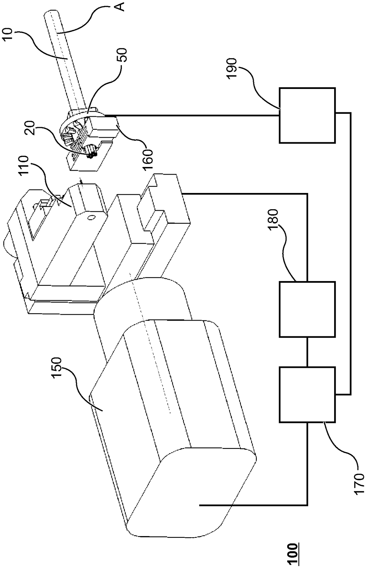 Method and device for manipulating an internal conductor