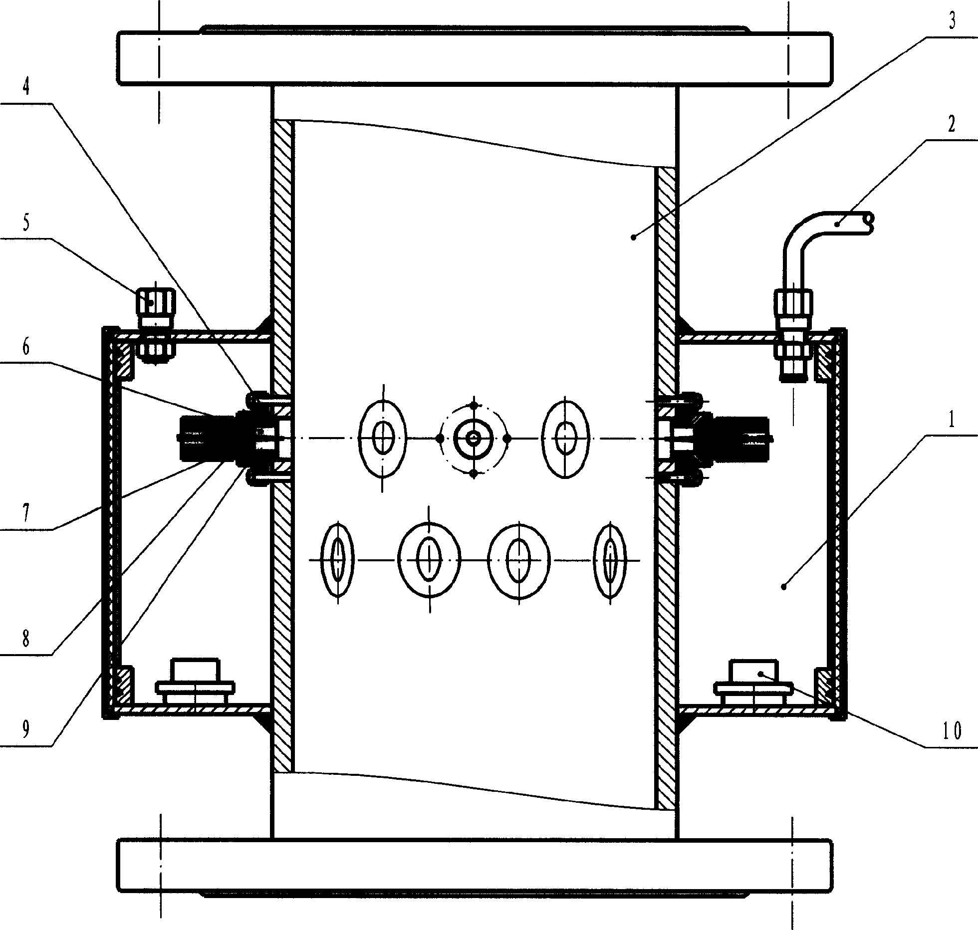 Pipeline type powder bunker electrostatic remover