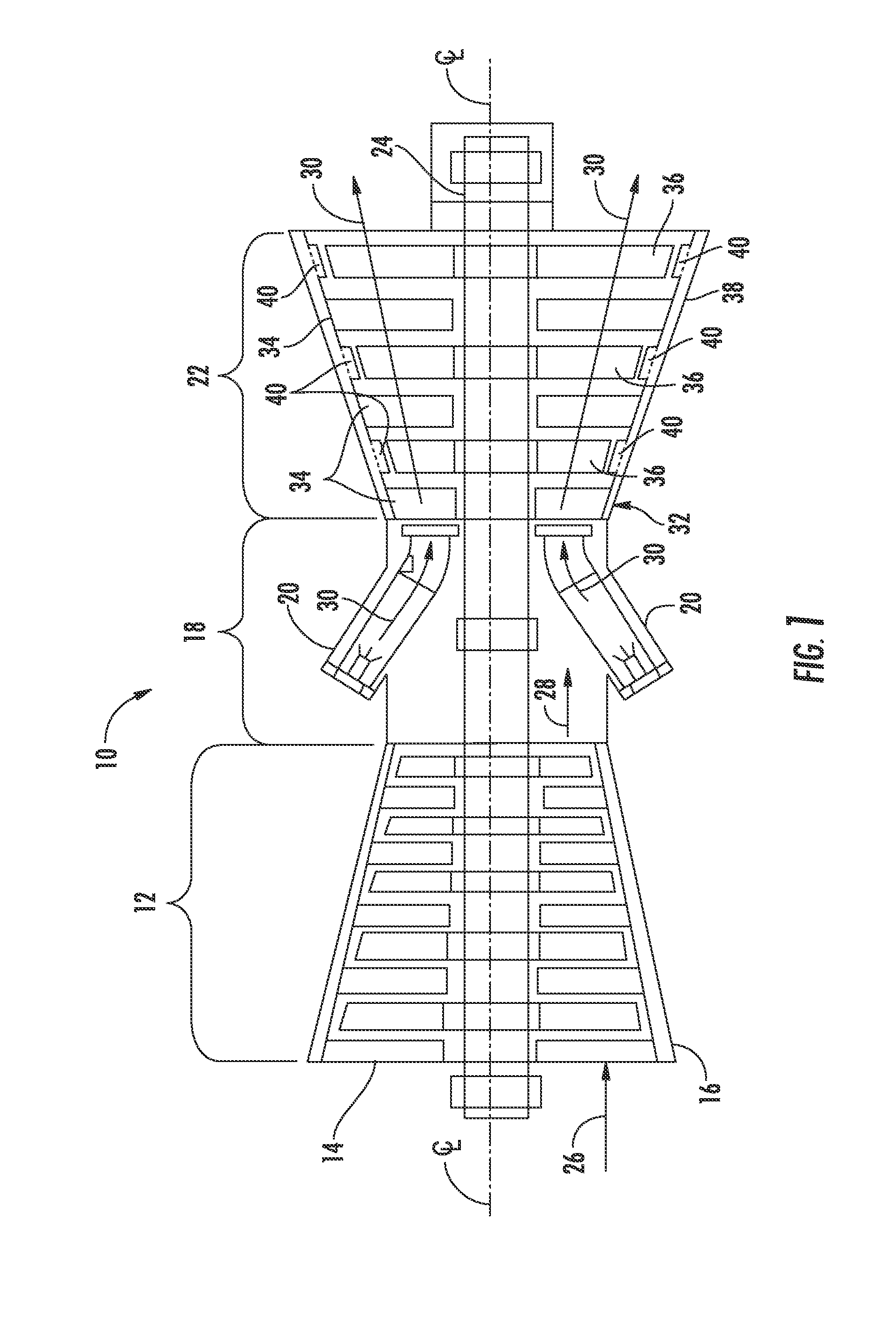 Shroud block segment for a gas turbine