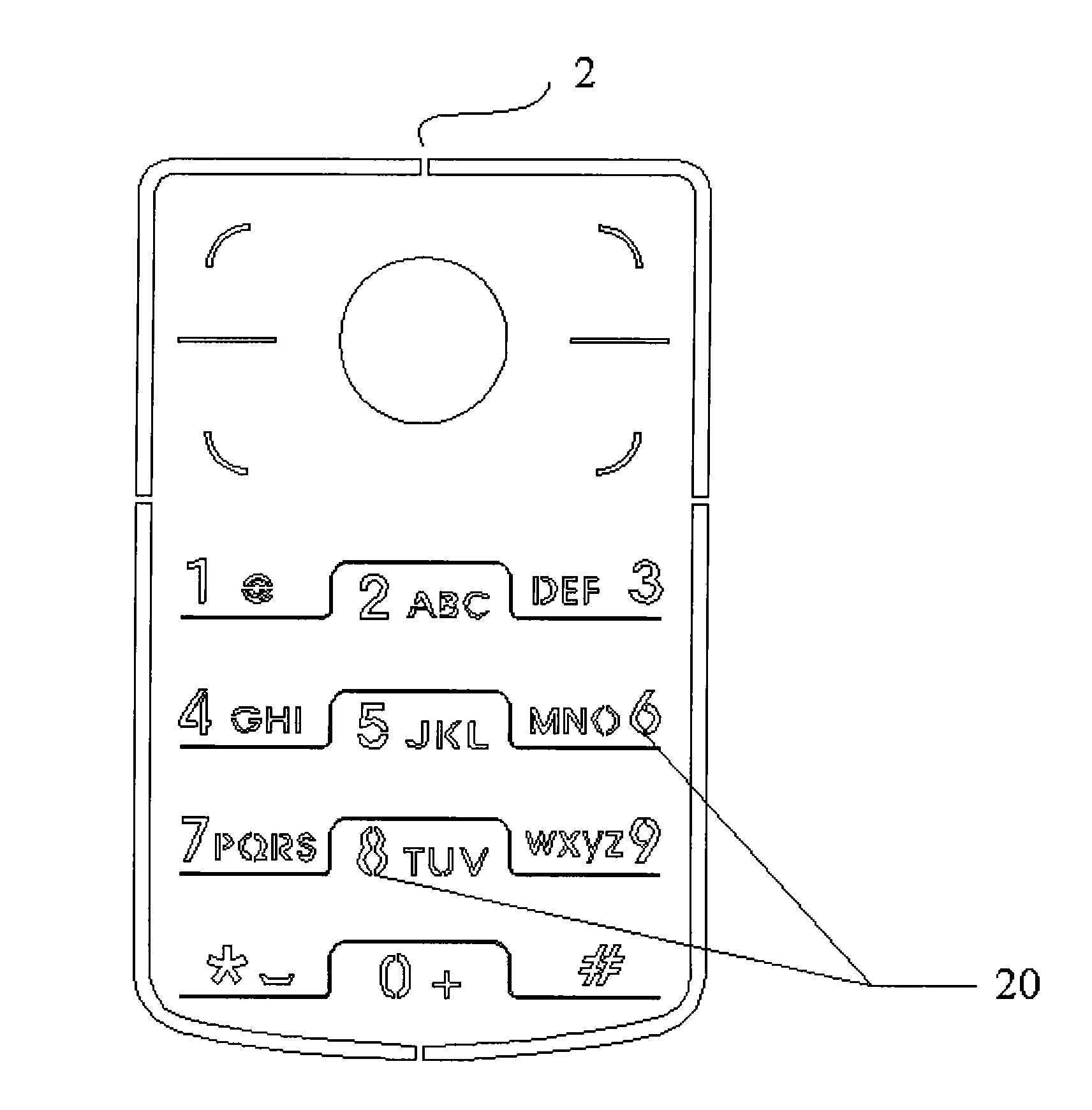 Key, keyboard, manufacturing method for keyboard and mobile phone with keyboard
