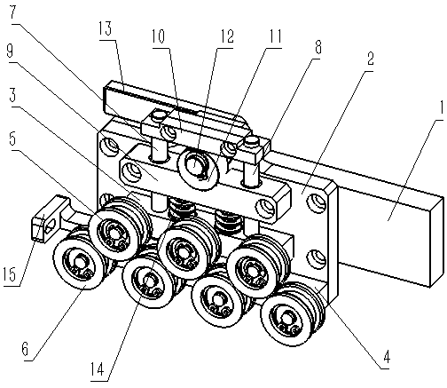 Transmission shaft fixing device