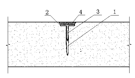 Repairing method and structure for building wall crack