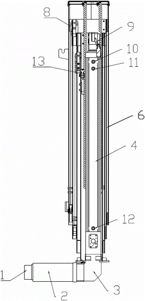 Electric perpendicular lifting mechanism