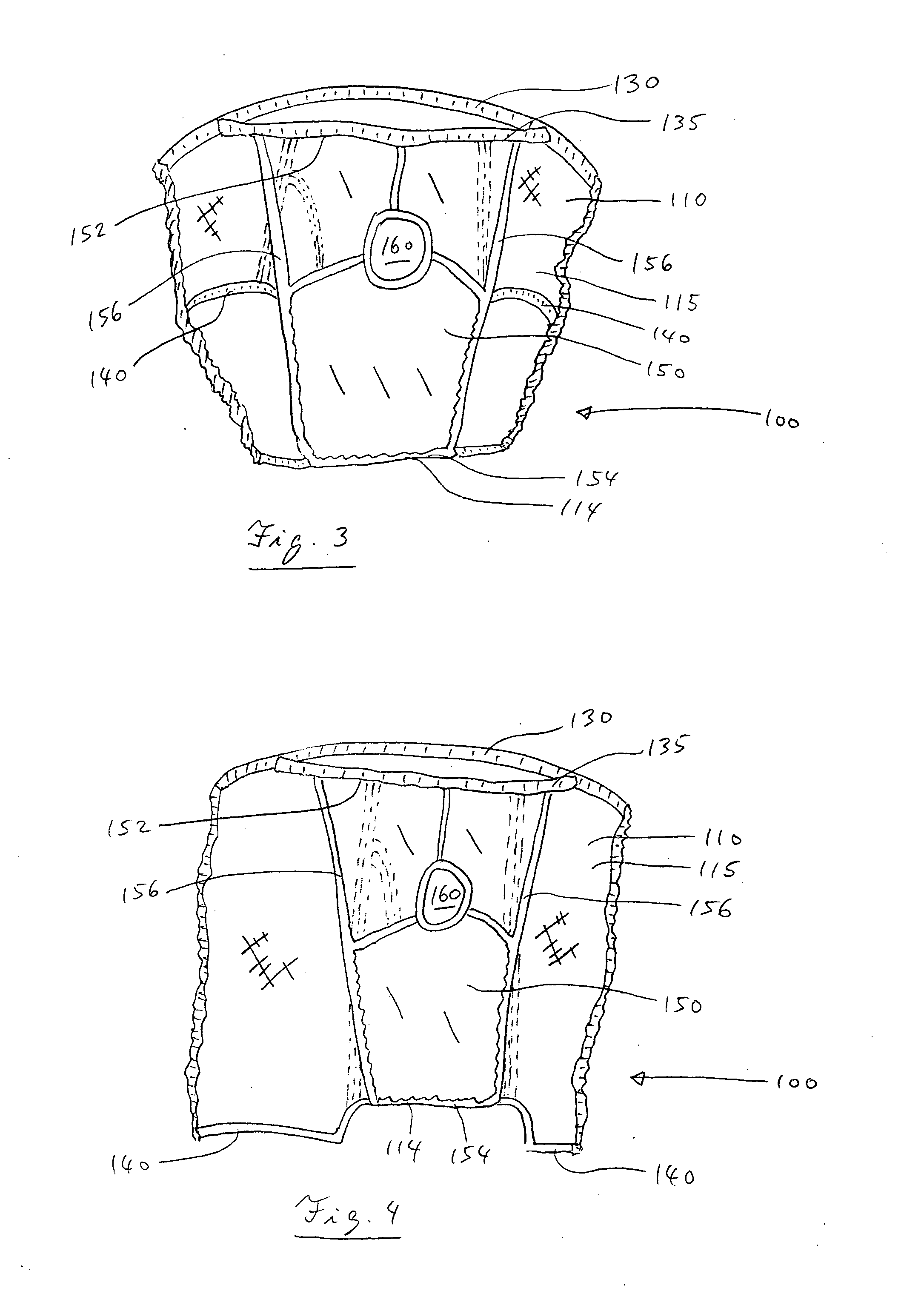 Comfort panel male underwear or shorts