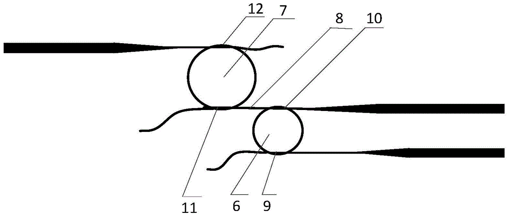 A tunable microfiber laser based on vernier effect and its preparation method