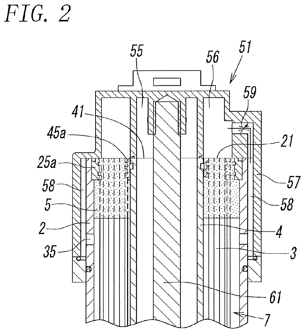 Dehumidifying element and dehumidifying device having same