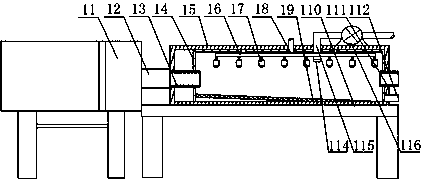 Extrusion molding machine for heat-insulating inner casement window aluminum