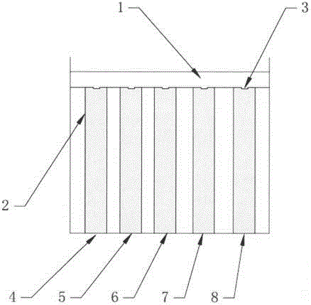 Colloidal gold immunochromatography five-joint diagnostic reagent kit for salmonella infection