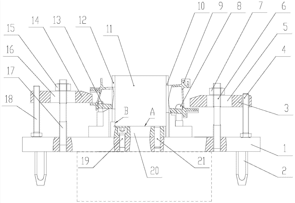 A guide vane reference conversion fixture and reference conversion method