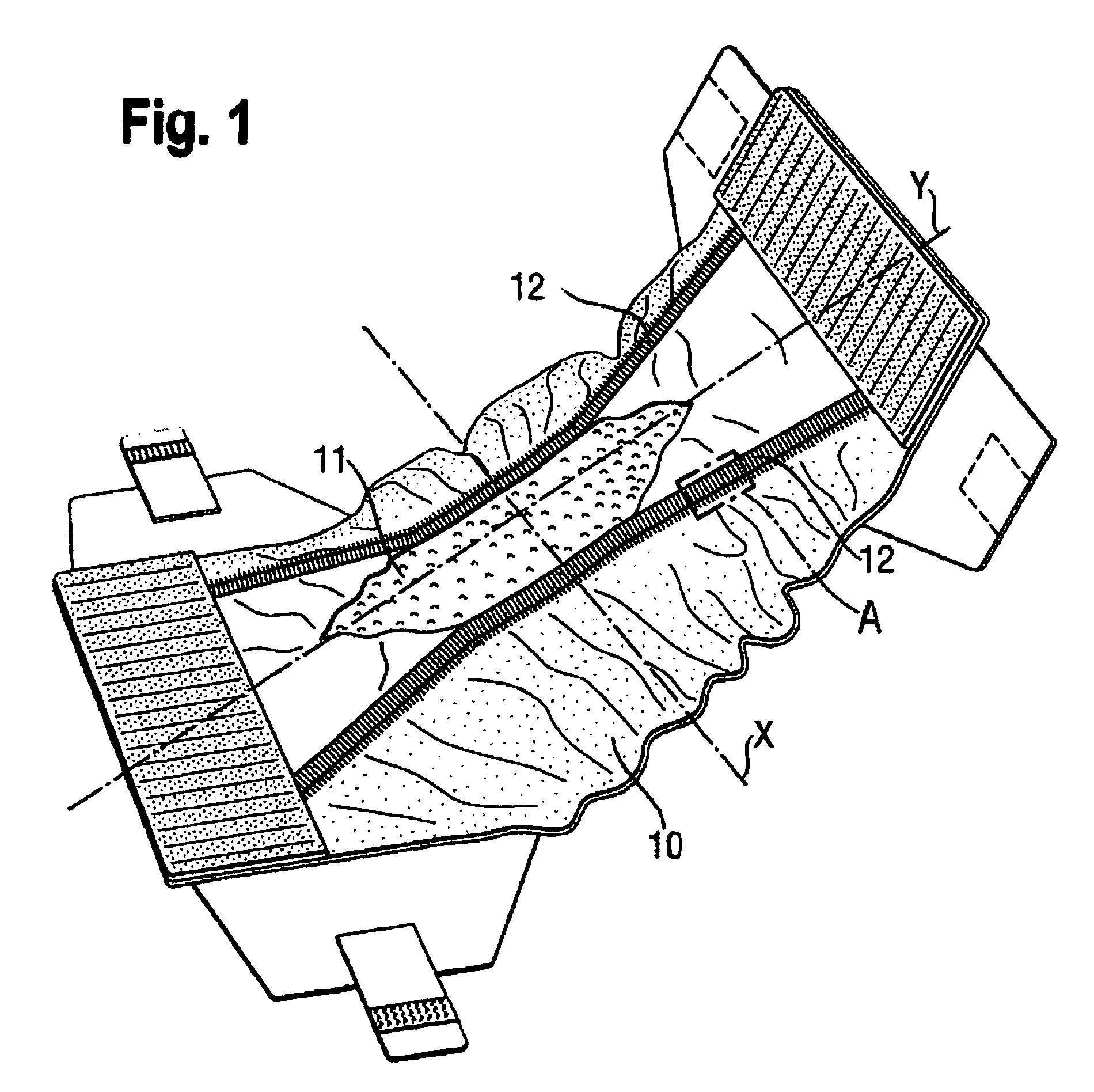 Absorbent article with composite sheet comprising elastic material