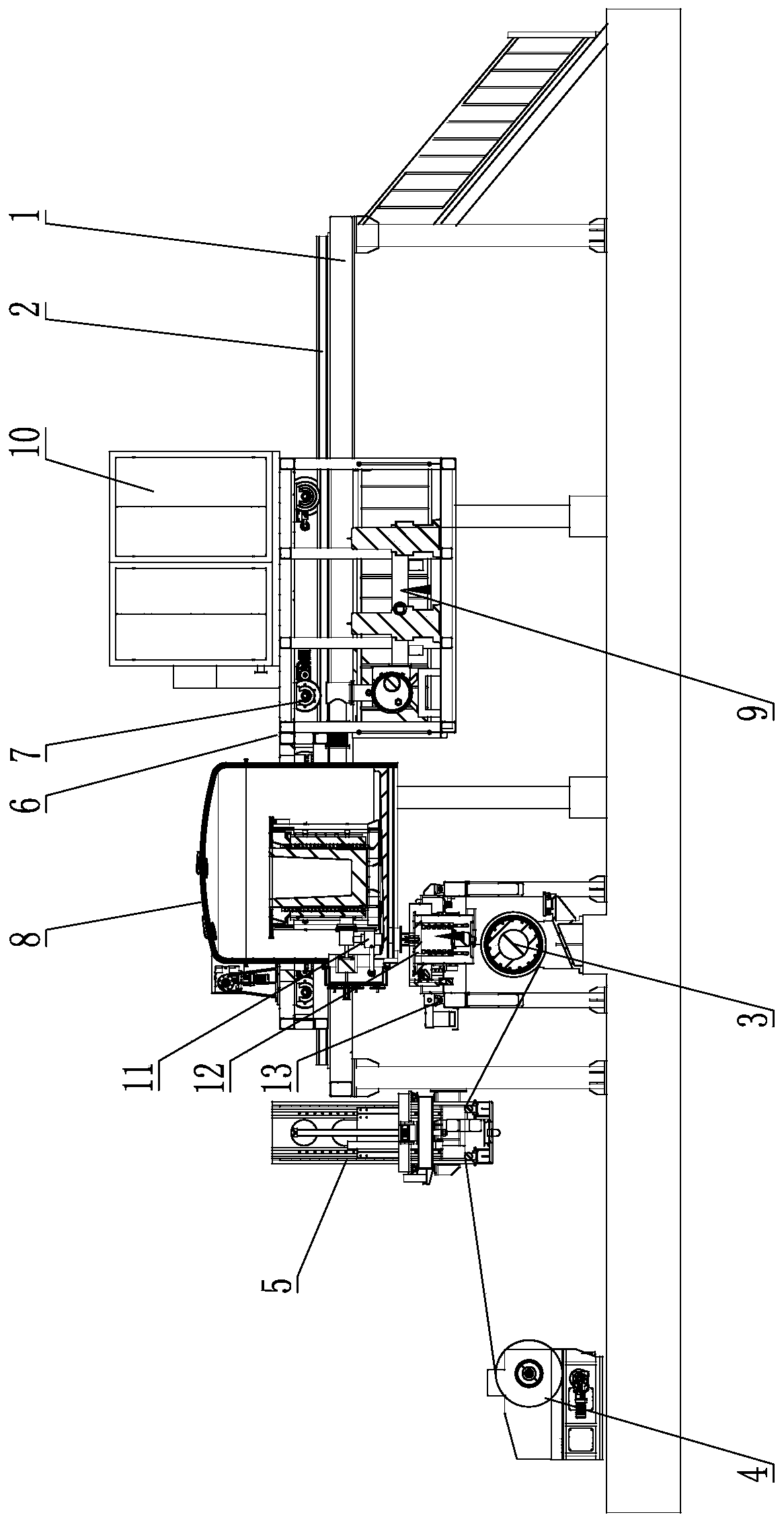 Large-capacity nanocrystalline thin strip production system