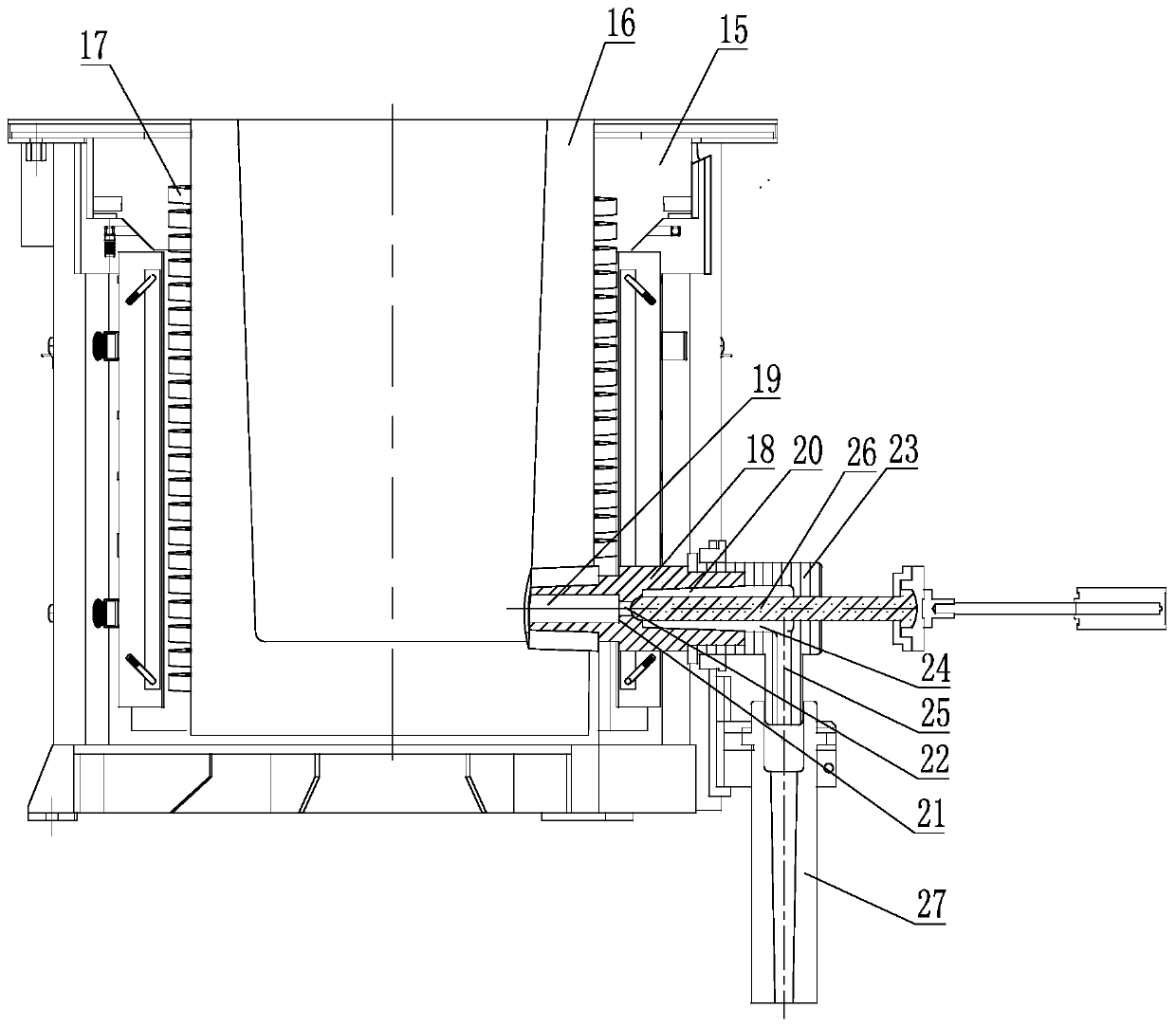 Large-capacity nanocrystalline thin strip production system