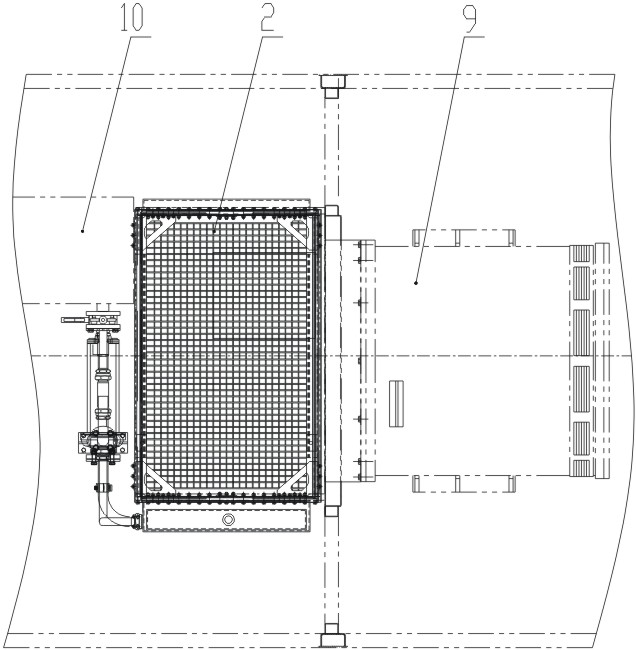 Cooling system for converter of diesel locomotive