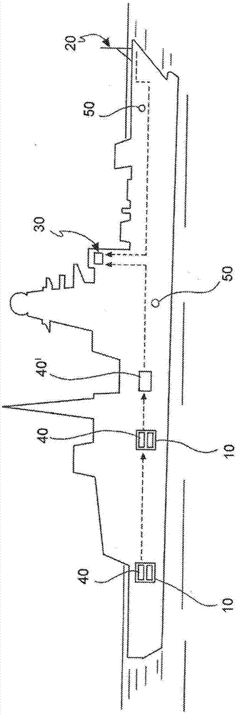 Structural monitoring system of the hull of a ship integrated with a navigation decision support system