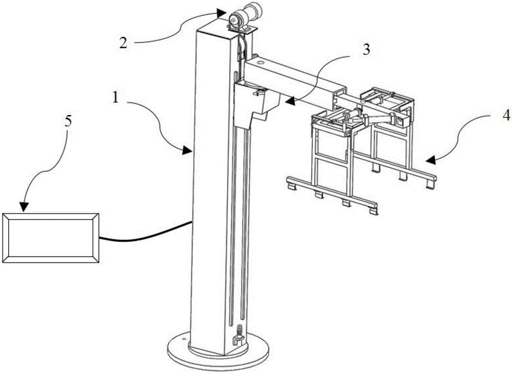 A five-degree-of-freedom palletizing manipulator