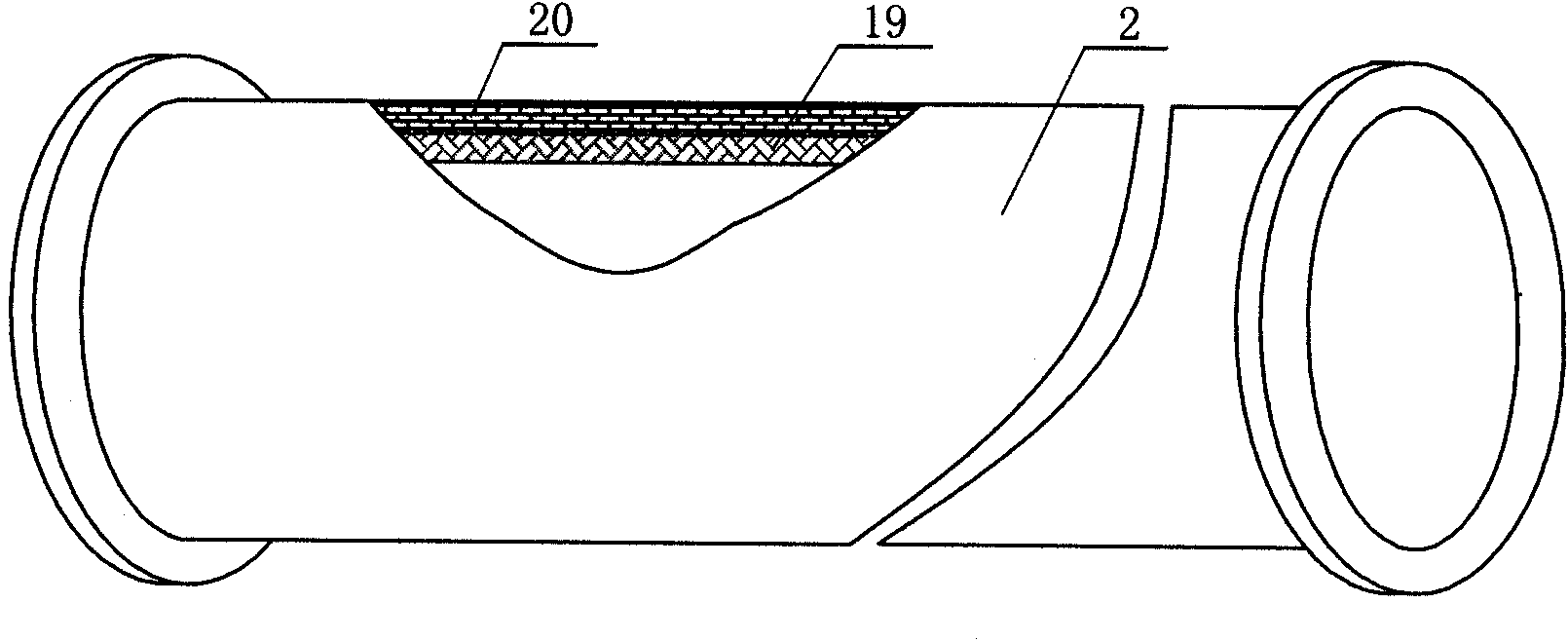 Multi-layer cavity type inflating expansion protection mechanism