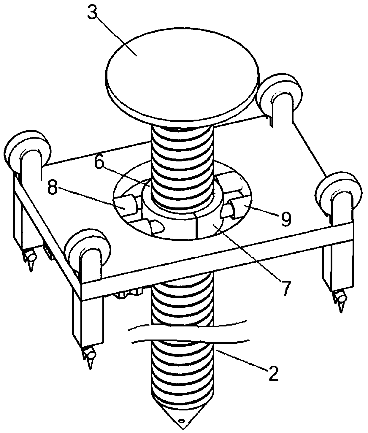 Sampling device for soil environment detection