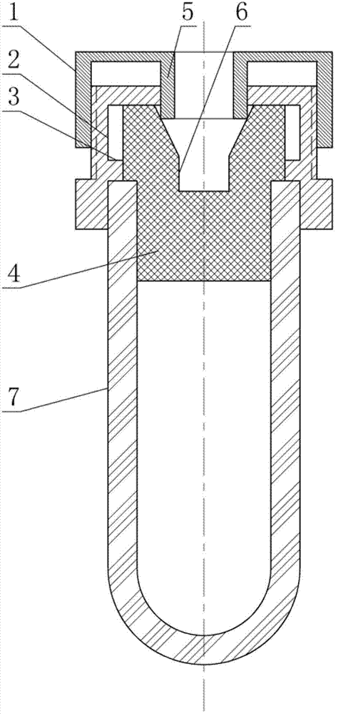Loaded slope-expansion-type cap plug fastening mechanism