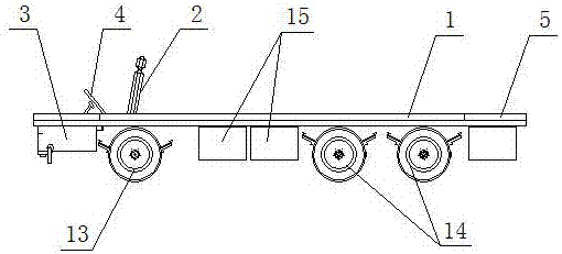 A double-axle double-drive large-scale electric truck chassis