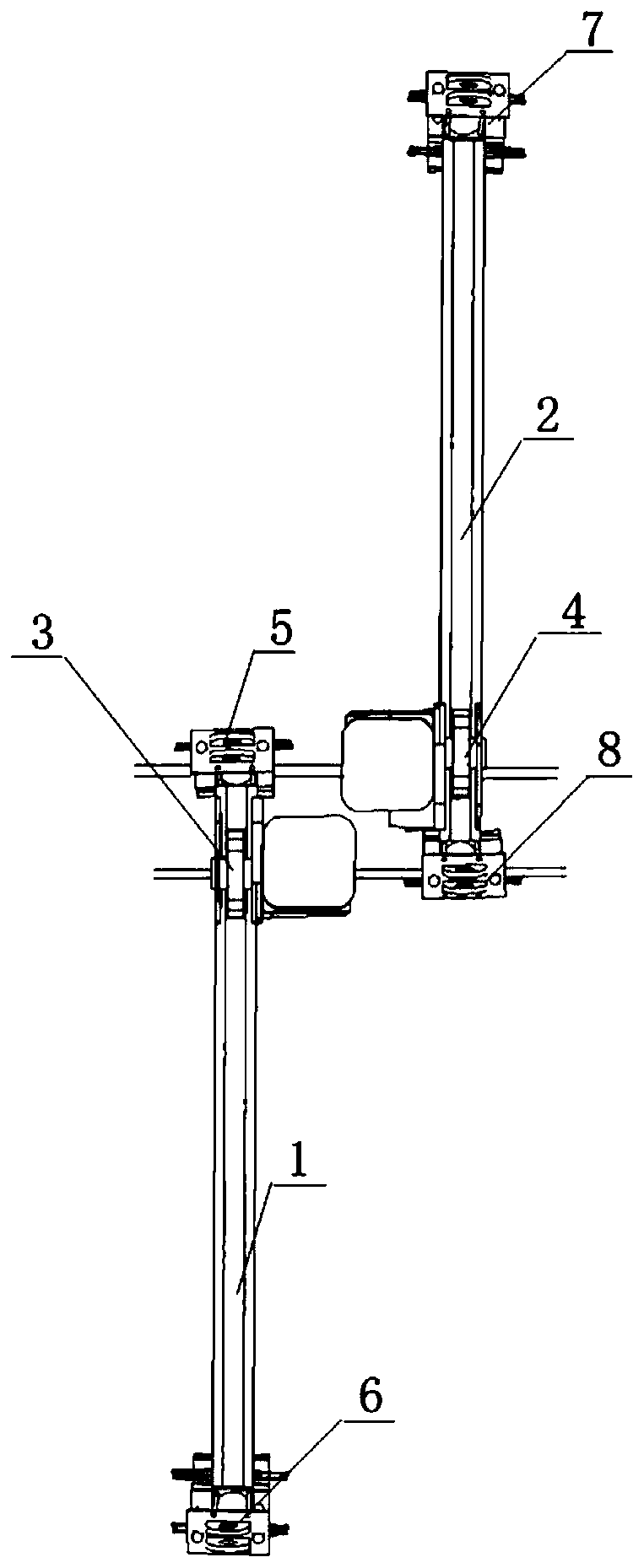 Tower mast structure lifting mechanism