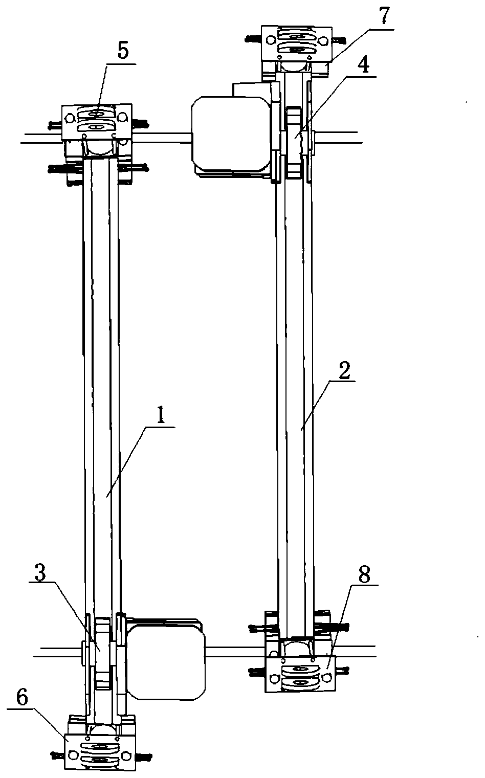 Tower mast structure lifting mechanism