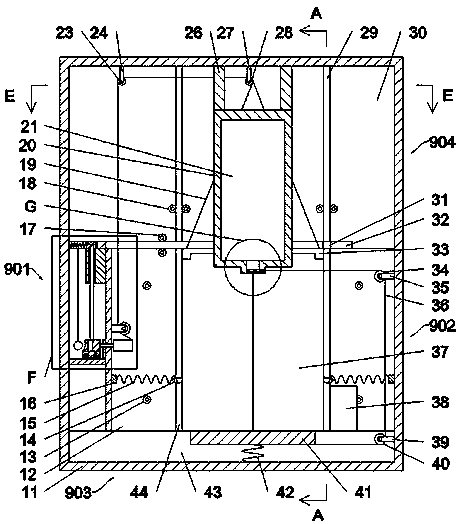 Danger-avoiding escape cabin capable of automatically reinforcing and cooling