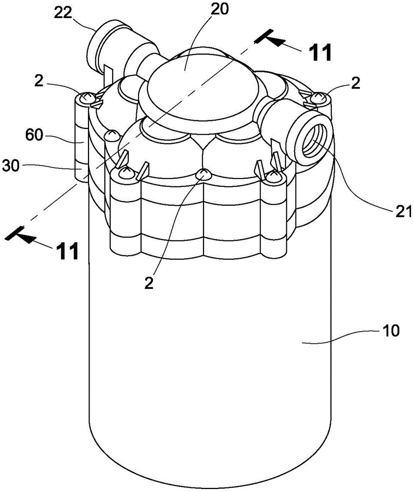 Improvement of vibration reduction structure and swing wheel structure of five-pressurization-cavity diaphragm pump