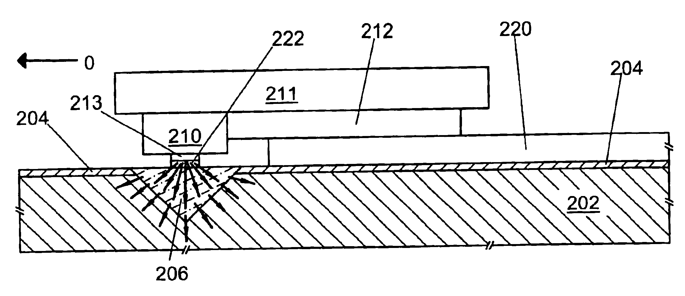 Heat sink for a planar waveguide substrate