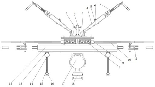 A mounting and fixing component with self-locking structure based on chipper flying knife