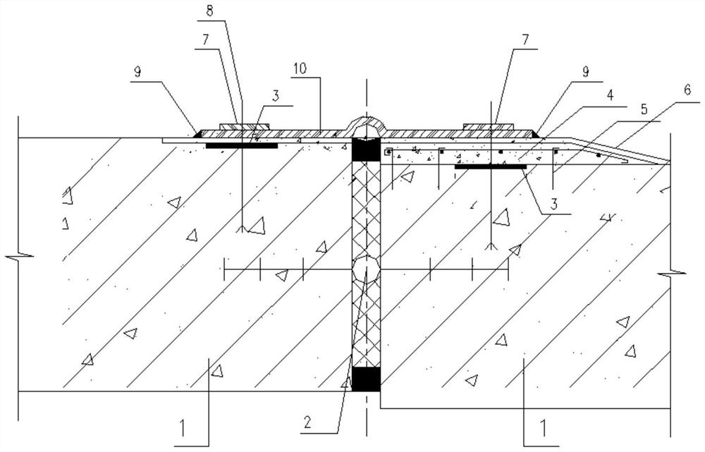 Underground structure deformation joint leaking stoppage repairing method