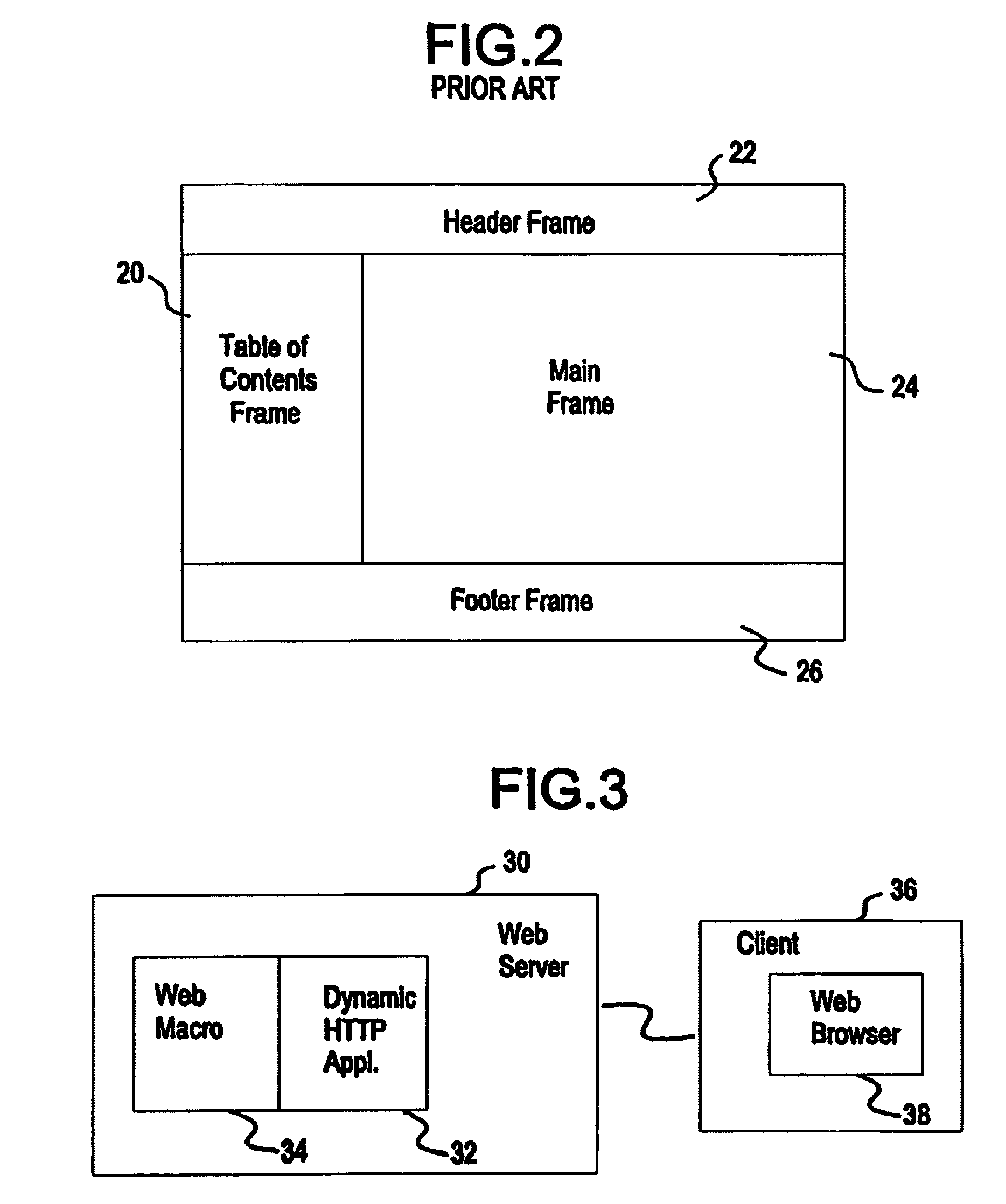 Method and system for generating materials for presentation on a non-frame capable web browser