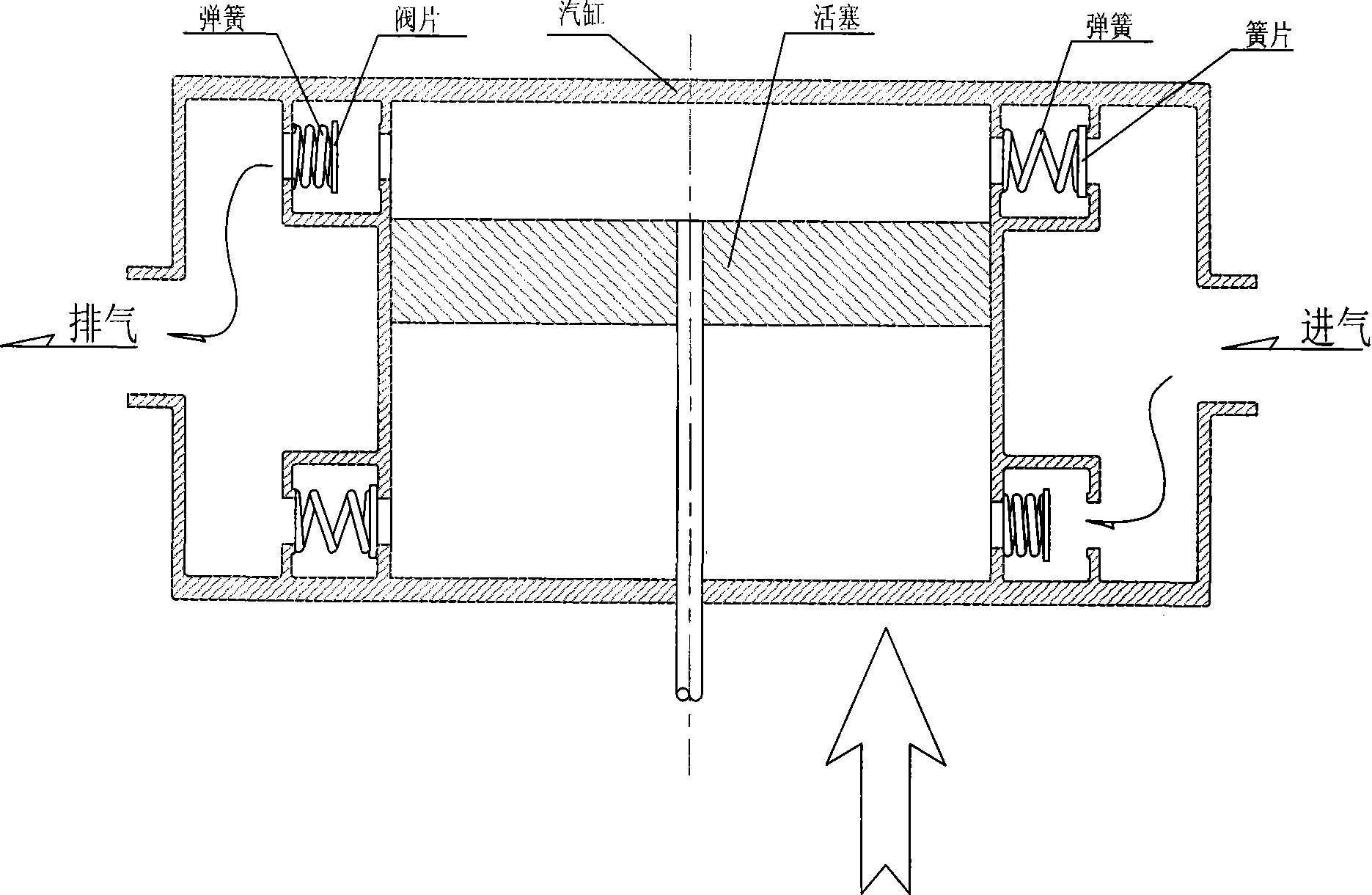 Vertical non-oil-contamination energy-saving vacuum pump