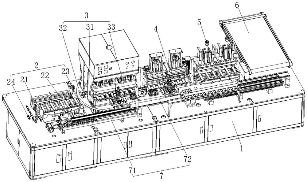 Material conveying method for battery cell production line