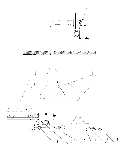 Hydraulic heatable brick bed surface translation cooling device for ash collection furnace