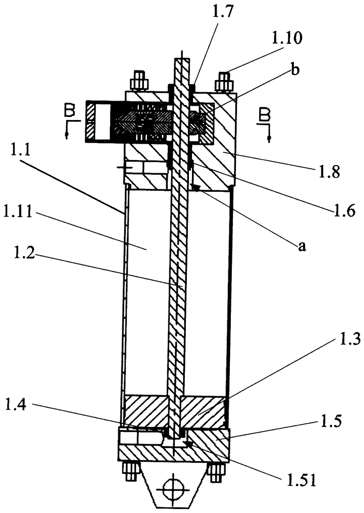 Cylinder with locking device