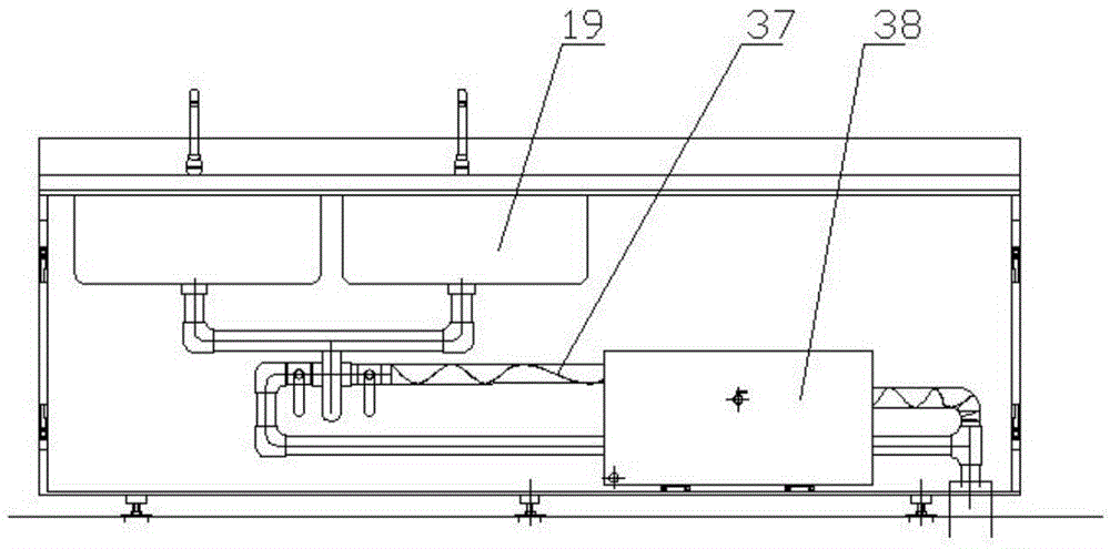 An integrated kitchen on an offshore platform