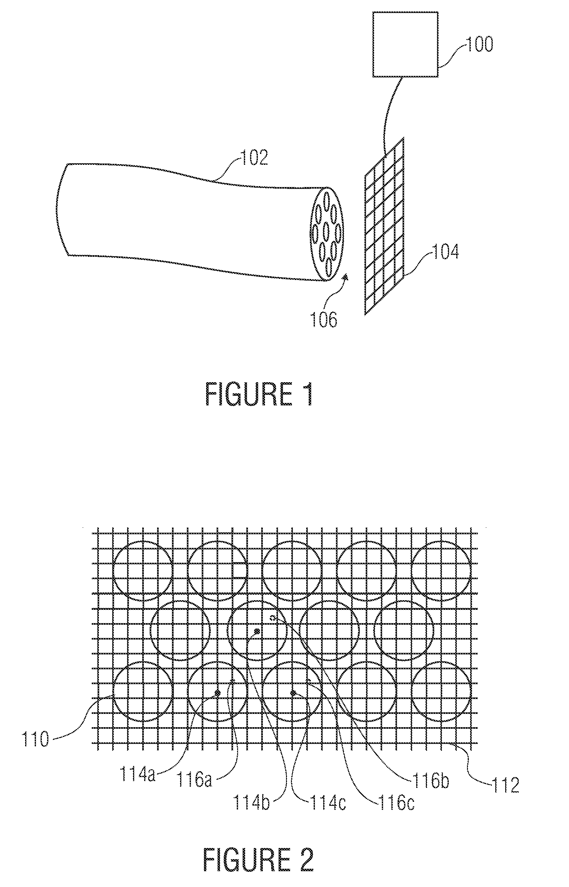 Method and device for generating a structure-free fiberscopic picture